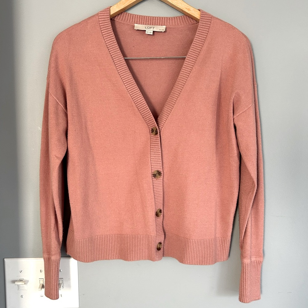LOFT cardigan dusty pink XXSP